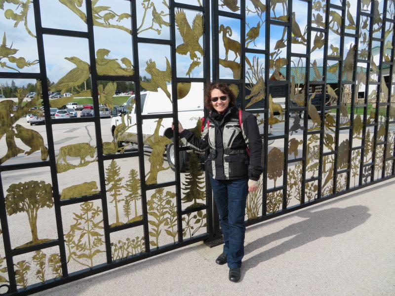 These gates identify every type of fauna and flora in the park